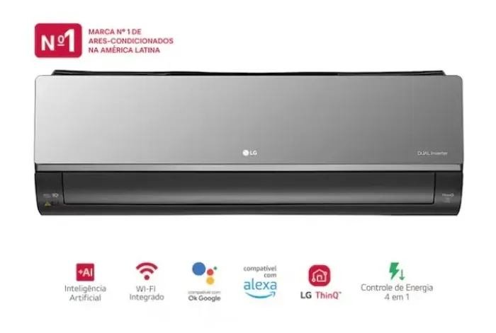 Ar Condicionado LG 24 mil BTUs - Quente e Frio - 220v - Novo na caixa