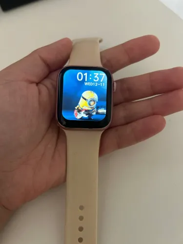 Smartwatch HW16 Rosa (v30.01) Bluetooth + Monitor Cardíaco - Funcionando