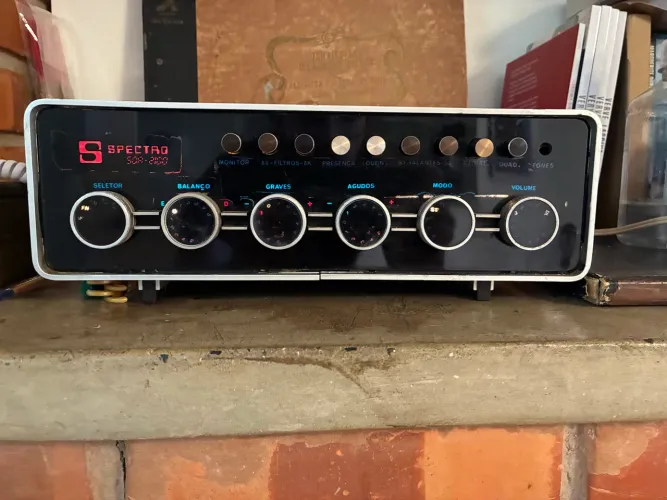 Receiver Amplificador Vintage Spectro SQA-2100 Funcionando - Original