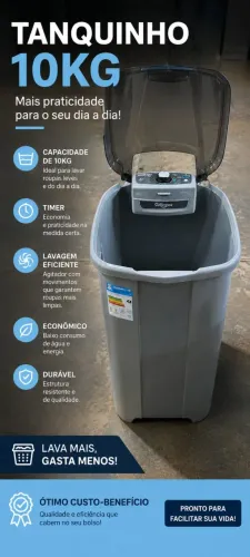 tanquinho de lavar 10kg