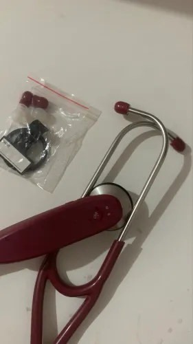 Estetoscópio Digital BMC Bluetooth vermelho com Software Exclusivo