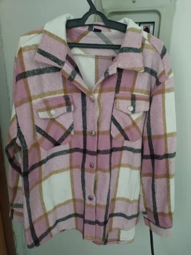 Camisa xadrez rosa