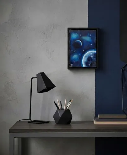 tela pintada a mão quadro decorativo para ambientes universo