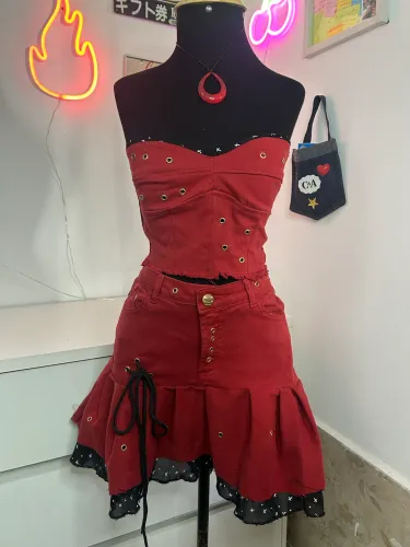 conjunto upcycling bordo