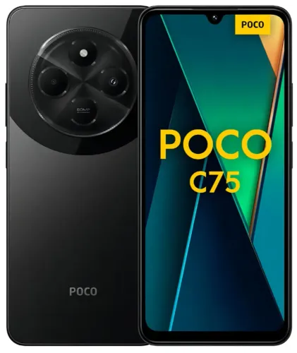 Celular Xiaomi Poco C75 4G Dual Sim 256 Gb Preto 8 Gb Ram Android 14 - NFC