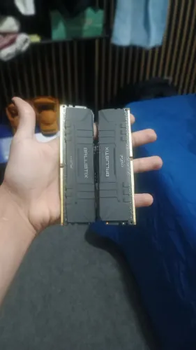 Memória ram 8gb (2x4) Ballistix DDR 4, 2400