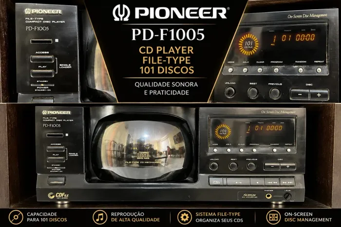 Pioneer PD-F1005 CD Player File-Type - 101 Discos