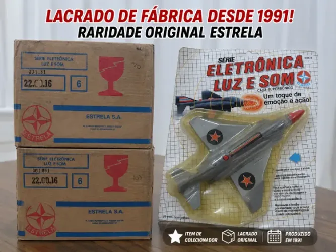Coleção Série Eletrônica Luz E Som Estrela 1991 ( 2 caixas LACRADAS )CAÇA 22.00.16
