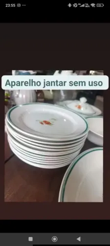 Jogo jantar antigo sem uso