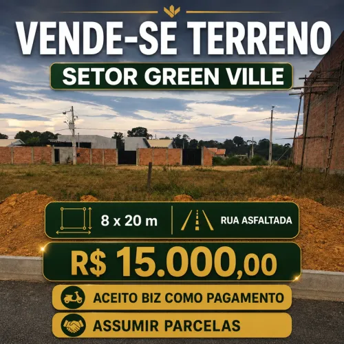 Vendo Terreno Green Ville 1 etapa
