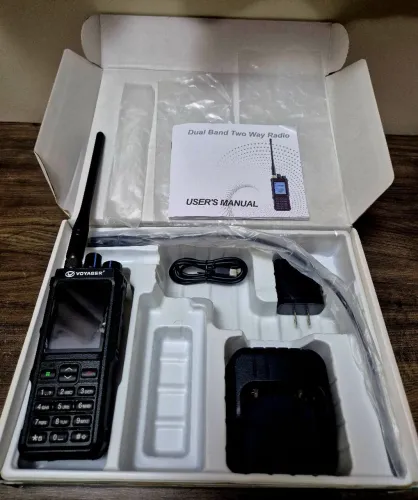 Rádio Comunicador HT Voyager VR-15W - Semi-novo | Completo | Dual Band VHF/UHF