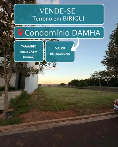 Terreno Damha 275m2 - BIRIGUI