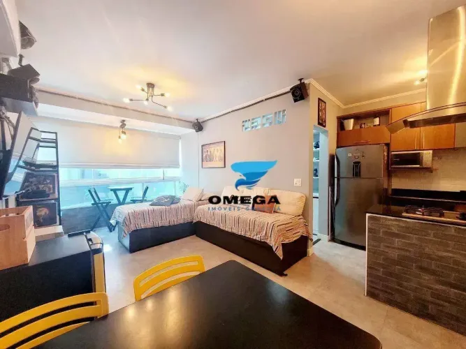 Apartamento à venda na praia do Tombo em Guarujá | Omega Imóveis
