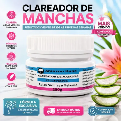 Clareador de Manchas de Pele | Ajuda a Uniformizar o Tom + Pagamento na Entrega