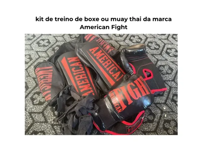 kit de treino de boxe ou muay thai da marca American Fight
