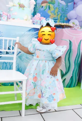 Vestido fundo do mar