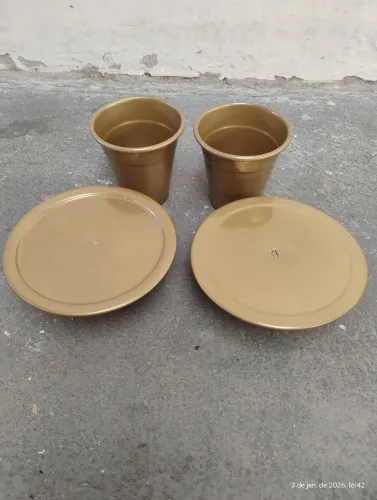 Cachepô e boleira