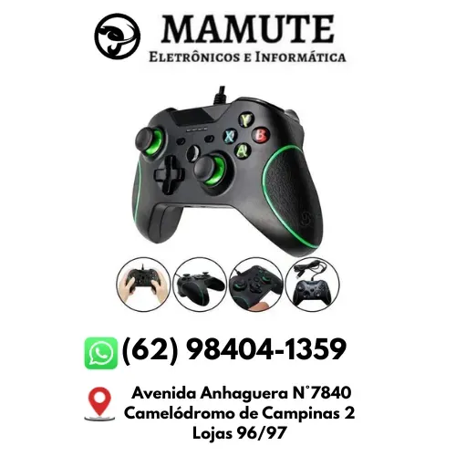 Controle Gamer Para Xbox One Pc Computador Com Fio 1,8m