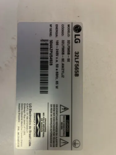 Tv LG 32LF565B todas as placas e cabos