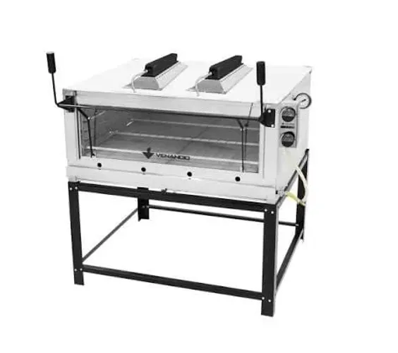 Forno a GÁS faz 8 pizza por vez