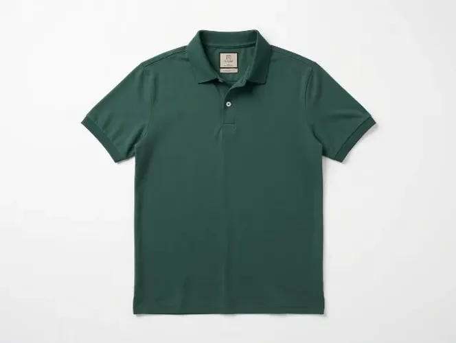 Camisa Polo Logan Verde Musgo - Algodão Pima - Slim