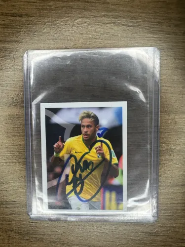Figurinha Autografada pelo Neymar