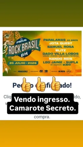 Prime Rock Brasil venda rápida.
