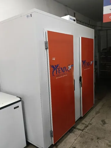 Camara fria já é inverter vai até menos -12 graus 220v muit econômica motiv comprei 1maior