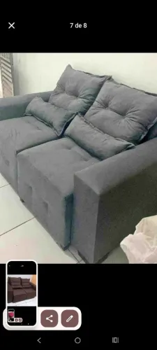 SOFÁ 2 LUGARES - NOVO NO PLÁSTICO