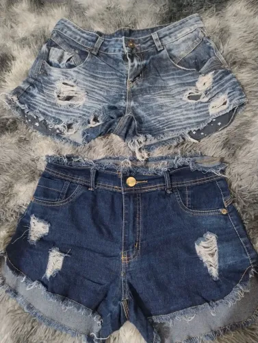 Desapego Shorts Jeans Feminino 