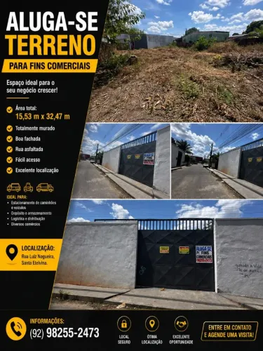 ALUGA-SE TERRENO COMERCIAL
