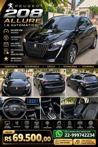 Peugeot 208 Allure 1.6 Flex 16V 5P Aut. 2022