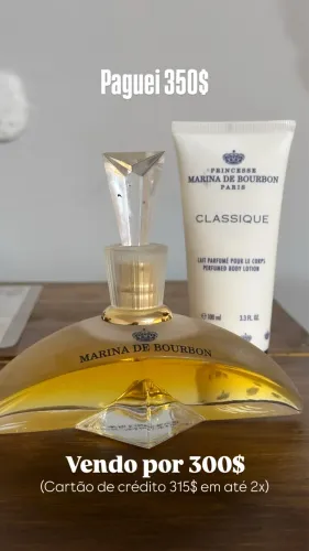 Perfume original Classique Eau de Parfum Feminino Marina de Bourbon