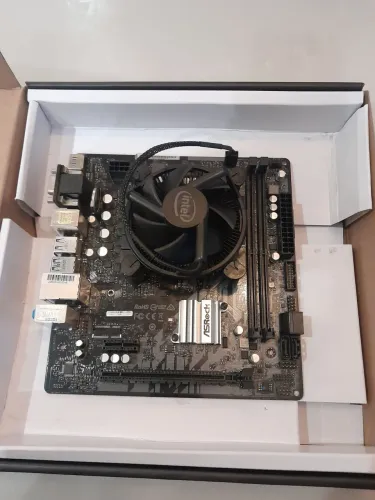 Placa mãe + processador - Placa ASROCK H510M - HVS Processador Core 5
