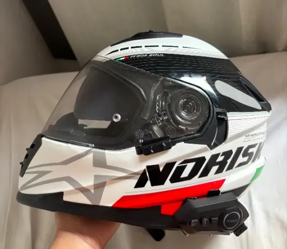 Capacete Norisk FF302 Soul Grand Prix Itália + Intercomunicador