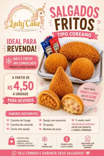SALGADOS CONGELADOS PARA REVENDA