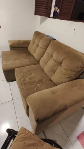 Sofá 3 lugares retrátil 