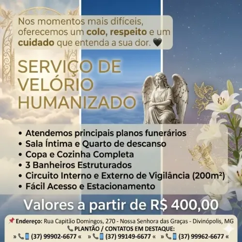 SERVIÇOS DE FUNERÁRIA, VELÓRIO E TRANSLADO