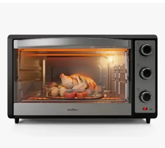 Forno Elétrico 62L de Bancada Britânia 2000W 4 Resistências Timer BFE62A