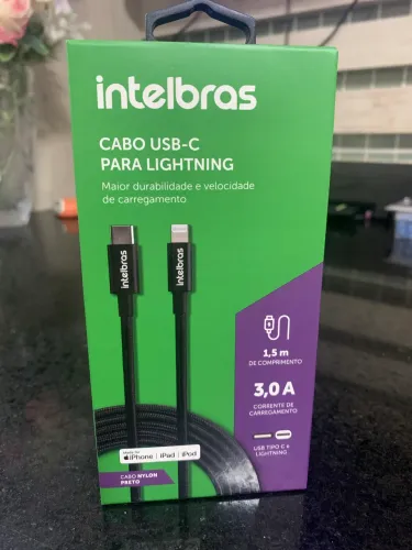 Cabo USB Lightning Intelbras