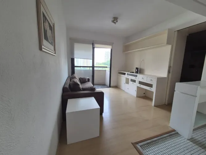 Apartamento com 1 dormitório para alugar, 48 m² por R$ 3.198,27/mês - Morumbi - São Paulo/