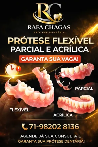 PRÓTESE DENTARIA DENTARIA FLEXÍVEL EM 24H! Promoção, garanta já sua vaga!