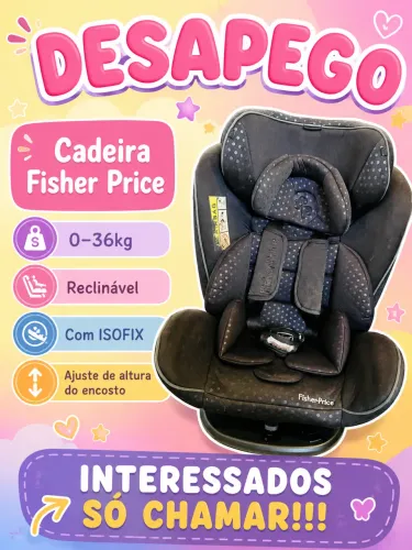 Cadeira Fisher Price 360° com ISOFIX