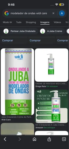 ondulando a juba