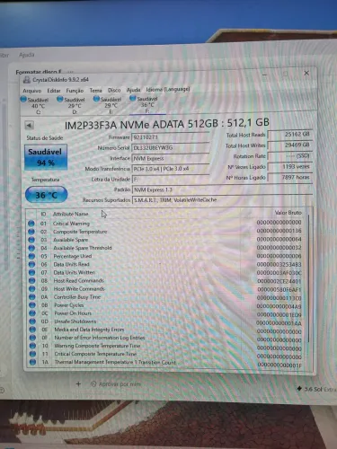 SSD ADATA NVMe M.2 2230 de 512 GB, modelo IM2P33F3A-512G2