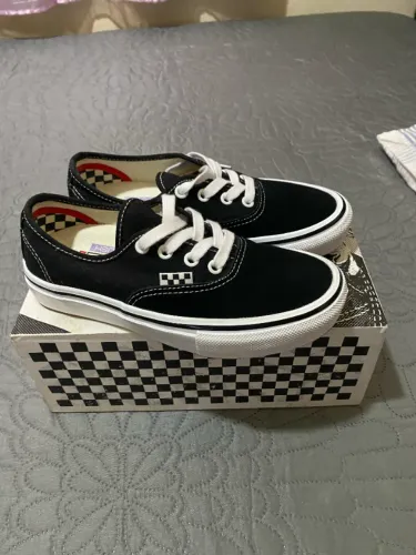 Tênis Vans Skate Authentic Black White