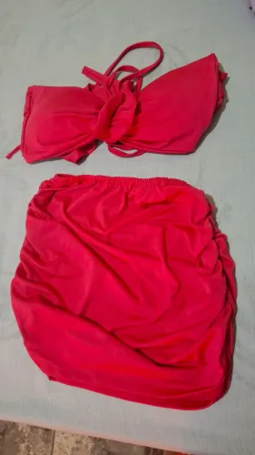 Conjunto saia e top, tamanho único