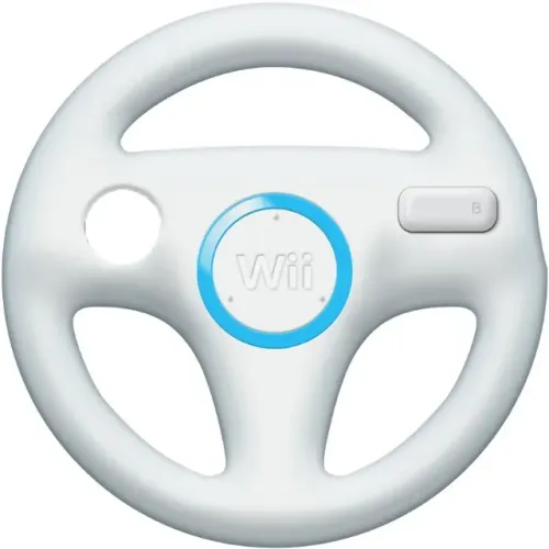 Volante Branco Wii Wheel Original - Nintendo Wii