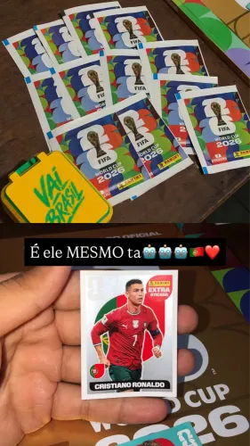 Figurinha LEGEND COPA DO MUNDO 2026 CRISTIANO RONALDO (PRATA)