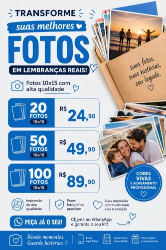 Revelação de fotos 10x15